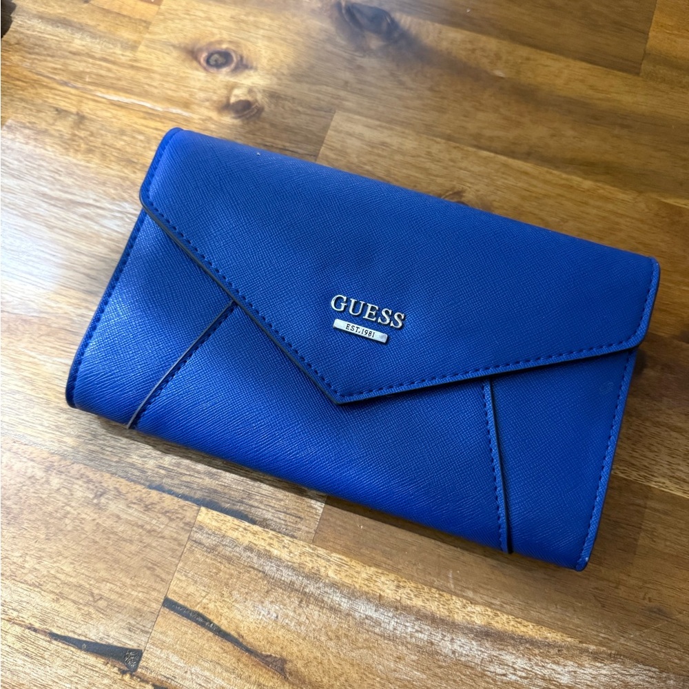 GUESS Royal Blue Clutch